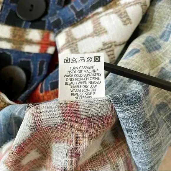 Damee COLOR BLOCK GRIDS Blouse Size M NWT - Picture 10 of 10